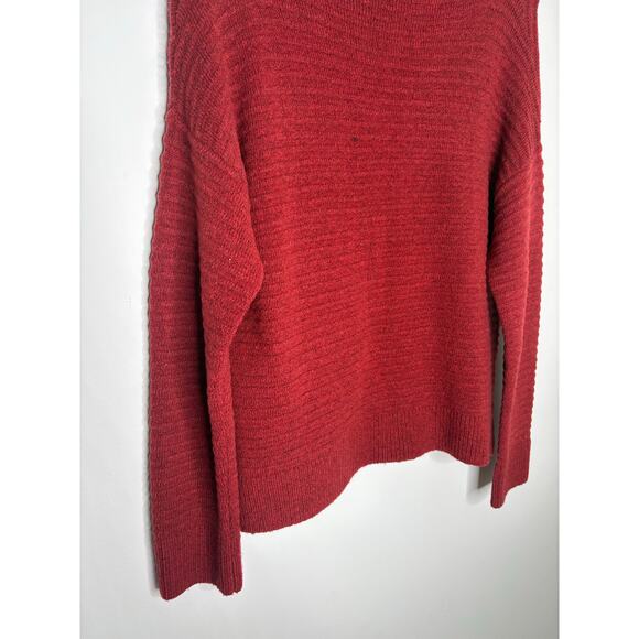 Madewell Belmont Wool Mock Neck Sweater Size XS Red Burgundy - Picture 10 of 11